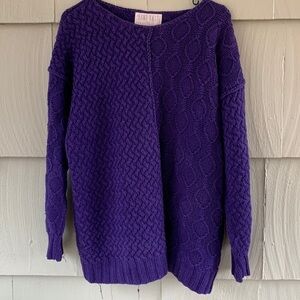 𝅺🌟🌟🌟 Limited Purple Hand-Knit Sweater